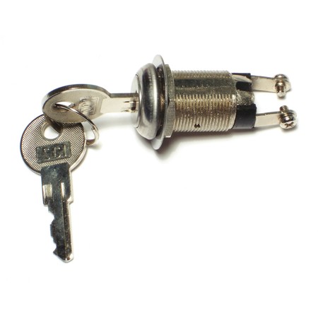 MIDWEST FASTENER 3/4" Mounting Hole Key Lock Switch 2PK 65372